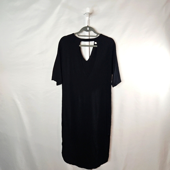 stillwater Dresses & Skirts - Stillwater Front Eyelit Black Maxi Dress Size XS